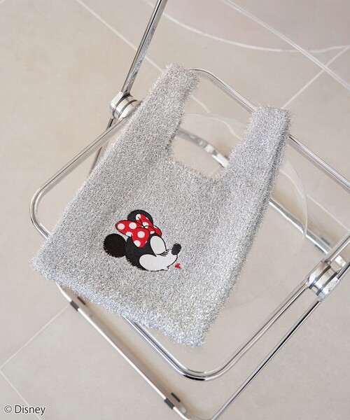 coen(コーエン)の「【MICKEY(ミッキー) / 別注】 ラメニットトートバッグ(トートバッグ・レディース・シルバー/その他1/その他2/ブラック・FREE)」の3枚目の写真