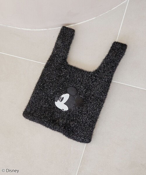 coen(コーエン)の「【MICKEY(ミッキー) / 別注】 ラメニットトートバッグ(トートバッグ・レディース・シルバー/その他1/その他2/ブラック・FREE)」の1枚目の写真