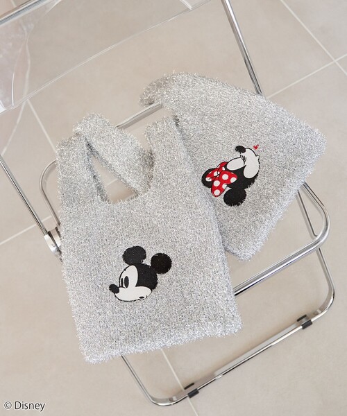 coen(コーエン)の「【MICKEY(ミッキー) / 別注】 ラメニットトートバッグ(トートバッグ・レディース・シルバー/その他1/その他2/ブラック・FREE)」の5枚目の写真