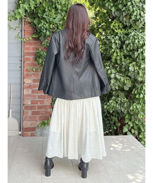 MERCURYDUO(マーキュリーデュオ)の「フェイクレザーオーバージャケット(テーラードジャケット・レディース・ブラック・SMALL/MEDIUM)」の13枚目の写真