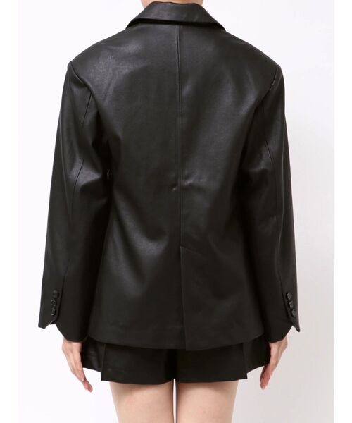 MERCURYDUO(マーキュリーデュオ)の「フェイクレザーオーバージャケット(テーラードジャケット・レディース・ブラック・SMALL/MEDIUM)」の16枚目の写真