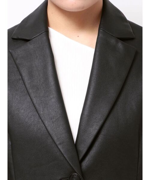 MERCURYDUO(マーキュリーデュオ)の「フェイクレザーオーバージャケット(テーラードジャケット・レディース・ブラック・SMALL/MEDIUM)」の17枚目の写真