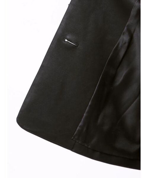 MERCURYDUO(マーキュリーデュオ)の「フェイクレザーオーバージャケット(テーラードジャケット・レディース・ブラック・SMALL/MEDIUM)」の20枚目の写真