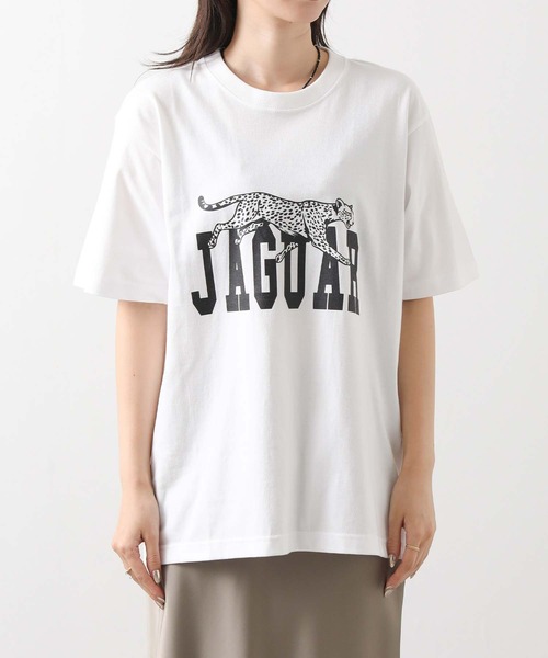 margaux(マルゴー)の「JAGUARロゴT(Tシャツ/カットソー・レディース・オフホワイト/ベージュ・FREE)」の5枚目の写真