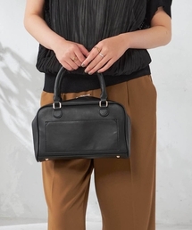 n*e様 ブラック スエード ボストンバッグ ace.／エース ファニップ ボストンバッグ Mサイズ 67297(01