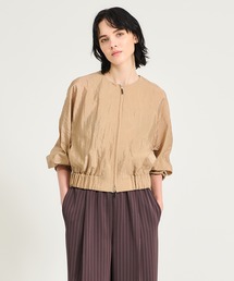 シアー」に該当するブルゾン（イエロー/黄色系）ファッション