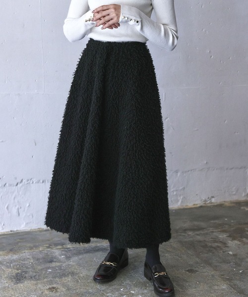 ELFRANK（エルフランク）の「【2025AW】ボアロングフレアスカート
