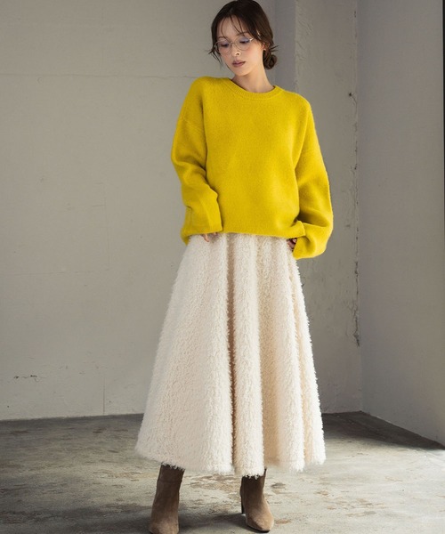 ELFRANK（エルフランク）の「【2025AW】ボアロングフレアスカート