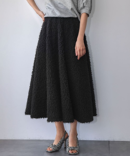 ELFRANK（エルフランク）の「【2025AW】ボアロングフレアスカート