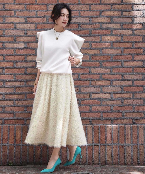 ELFRANK（エルフランク）の「【2025AW】ボアロングフレアスカート