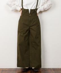 RCD（アールシーディー）の「サスペンダー付きハイウェストツイルパンツ（サロペット/オーバーオール）」