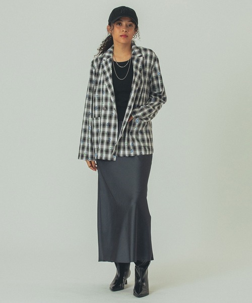 ROSE BUD（ローズバッド）の「(mag.by c)FLOWER PRINT CHECK SHIRT（その他アウター・レディース・ブラウン/ブラック・ONE SIZE）」の13枚目の写真