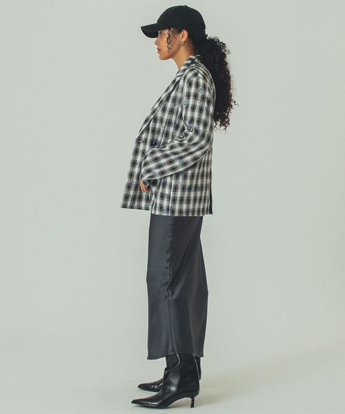 ROSE BUD（ローズバッド）の「(mag.by c)FLOWER PRINT CHECK SHIRT（その他アウター・レディース・ブラウン/ブラック・ONE SIZE）」の15枚目の写真