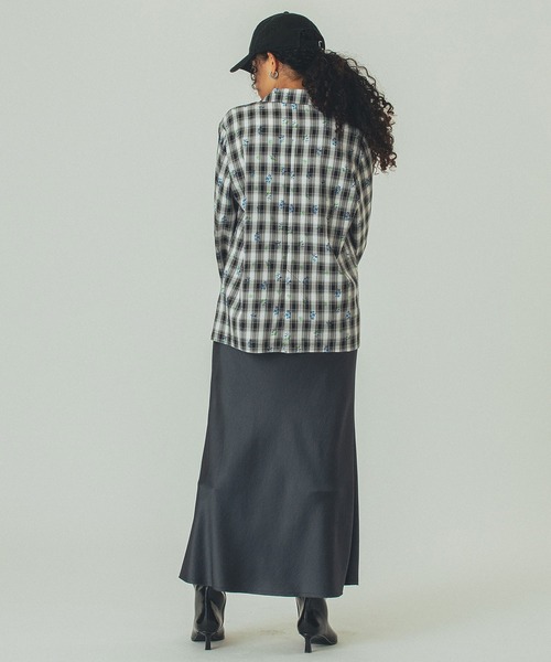 ROSE BUD（ローズバッド）の「(mag.by c)FLOWER PRINT CHECK SHIRT（その他アウター・レディース・ブラウン/ブラック・ONE SIZE）」の17枚目の写真