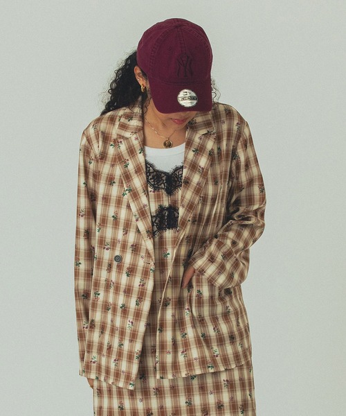 ROSE BUD（ローズバッド）の「(mag.by c)FLOWER PRINT CHECK SHIRT（その他アウター・レディース・ブラウン/ブラック・ONE SIZE）」の18枚目の写真