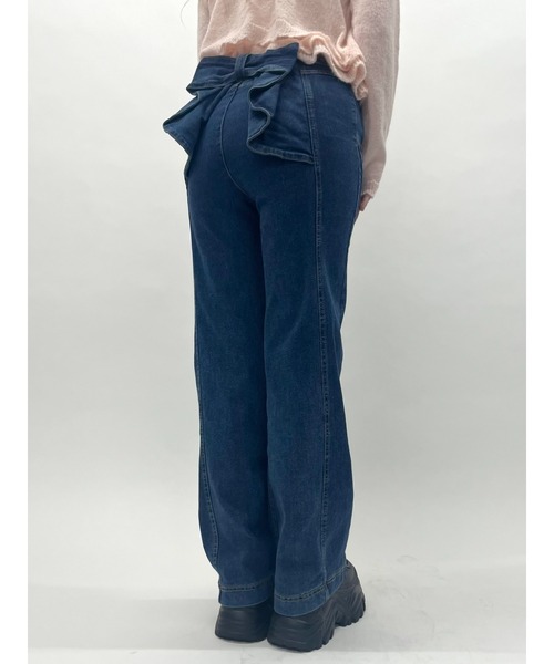 MORE self LOVE(モアセルフラブ)の「バックリボンデニム(デニムパンツ・レディース・ブルー・FREE)」の13枚目の写真