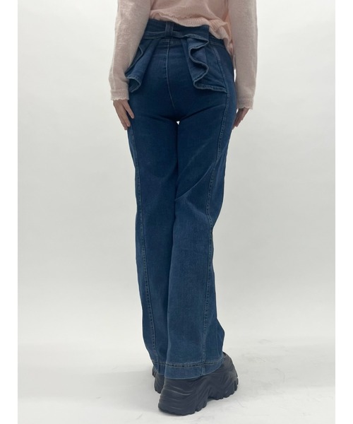 MORE self LOVE(モアセルフラブ)の「バックリボンデニム(デニムパンツ・レディース・ブルー・FREE)」の15枚目の写真