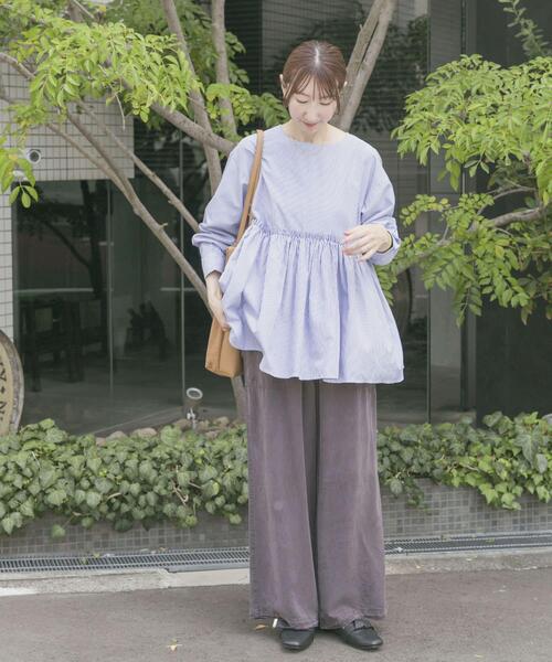 セール】ウエストギャザーブラウス（シャツ/ブラウス）｜ITEMS