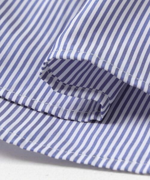 ITEMS URBANRESEARCH（アイテムズ アーバンリサーチ）の「ウエストギャザーブラウス（シャツ/ブラウス・レディース・ブラウン/ストライプ/ブラック・FREE）」の6枚目の写真