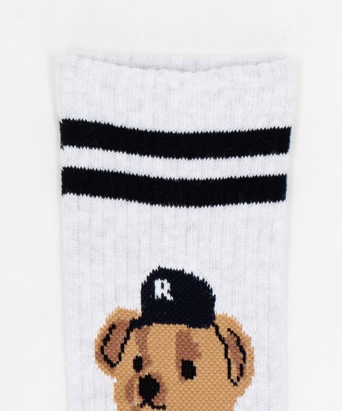 FREAK'S STORE（フリークスストア）の「ROSTER SOX/ロスターソックス ”TEAM BEAR”モチーフソックス（ソックス/靴下・レディース・ネイビー/ブルー・ONE SIZE）」の3枚目の写真