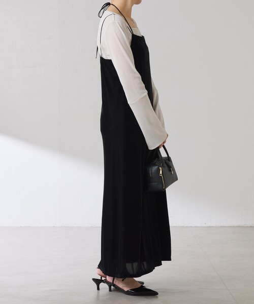 COLLAGE GALLARDAGALANTE（コラージュガリャルダガランテ）の「ベロアキャミワンピース（ワンピース・レディース・ブルー/ブラック・FREE）」の11枚目の写真