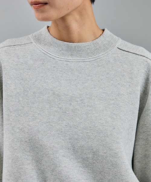 SALON adam et rope'（サロン アダム エ ロペ）の「【WEB限定】スウェットライクフォルムニットプルオーバー（ニット/セーター・レディース・ブラック/ブラウン/グレー・FREE）」の19枚目の写真