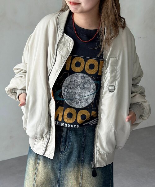 CPCM（シーピーシーエム）の「ピグメントMA-1（MA-1・メンズ・ブラック/ホワイト/カーキ・LARGE/MEDIUM）」の2枚目の写真