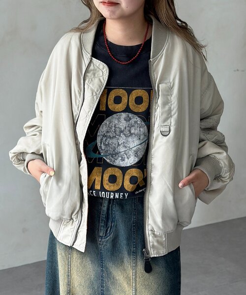 CPCM（シーピーシーエム）の「ピグメントMA-1（MA-1・メンズ・ブラック/ホワイト/カーキ・LARGE/MEDIUM）」の4枚目の写真