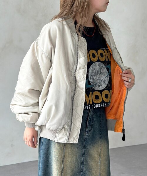 CPCM（シーピーシーエム）の「ピグメントMA-1（MA-1・メンズ・ブラック/ホワイト/カーキ・LARGE/MEDIUM）」の6枚目の写真