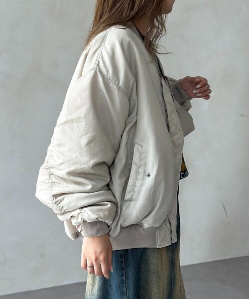 CPCM（シーピーシーエム）の「ピグメントMA-1（MA-1・メンズ・ブラック/ホワイト/カーキ・LARGE/MEDIUM）」の7枚目の写真