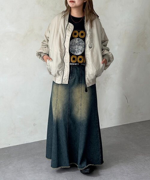 CPCM（シーピーシーエム）の「ピグメントMA-1（MA-1・メンズ・ブラック/ホワイト/カーキ・LARGE/MEDIUM）」の10枚目の写真