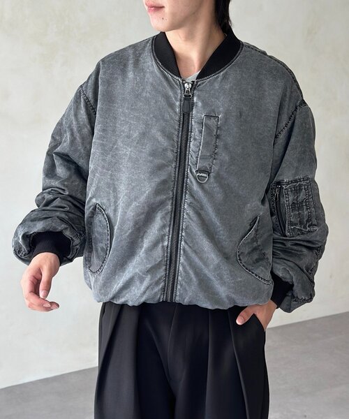 CPCM（シーピーシーエム）の「ピグメントMA-1（MA-1・メンズ・ブラック/ホワイト/カーキ・LARGE/MEDIUM）」の14枚目の写真