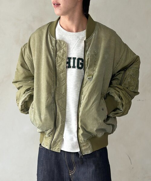 CPCM（シーピーシーエム）の「ピグメントMA-1（MA-1・メンズ・ブラック/ホワイト/カーキ・LARGE/MEDIUM）」の21枚目の写真