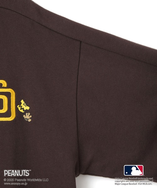 MLB（メジャーリーグベースボール）の「【PEANUTS×MLB COLLECTION by ROPE' PICNIC】カーディガン（カーディガン/ボレロ・レディース・チャコールグレー/ライトグレー/ブラウン・FREE）」の7枚目の写真