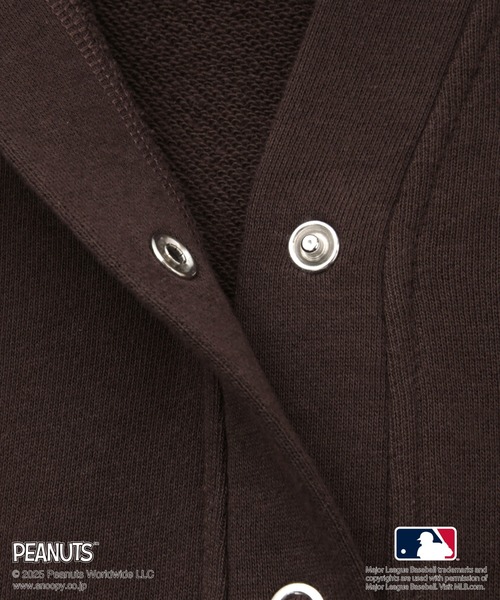 MLB（メジャーリーグベースボール）の「【PEANUTS×MLB COLLECTION by ROPE' PICNIC】カーディガン（カーディガン/ボレロ・レディース・チャコールグレー/ライトグレー/ブラウン・FREE）」の12枚目の写真