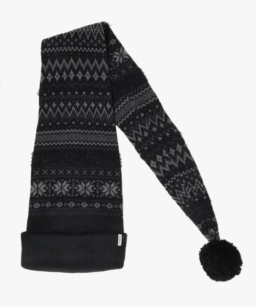 OVERRIDE（オーバーライド）の「OVERRIDE  KNIT NORDIC LONG WATCH / オーバーライド（ニットキャップ/ビーニー・レディース・ブラック系/ホワイト/ブラック・57~59cm）」の15枚目の写真