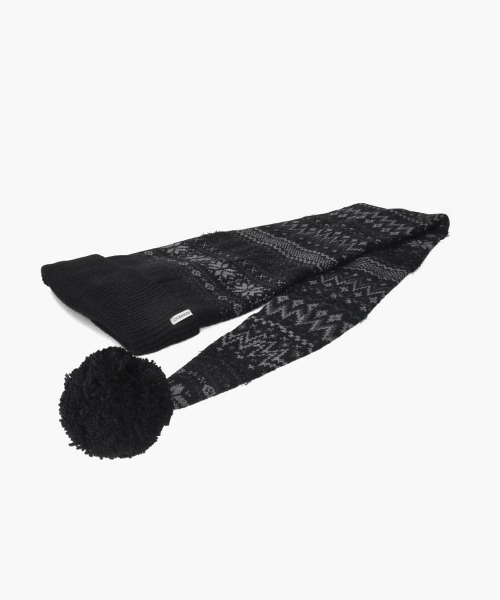 OVERRIDE（オーバーライド）の「OVERRIDE  KNIT NORDIC LONG WATCH / オーバーライド（ニットキャップ/ビーニー・レディース・ブラック系/ホワイト/ブラック・57~59cm）」の17枚目の写真