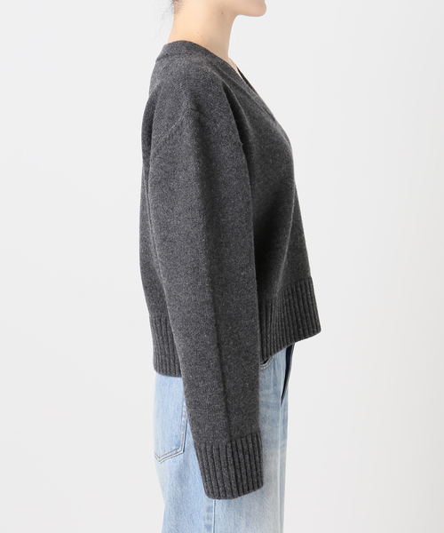 plage（プラージュ）の「V minimum ニット（ニット/セーター・レディース・チャコールグレー/ホワイト・FREE）」の8枚目の写真
