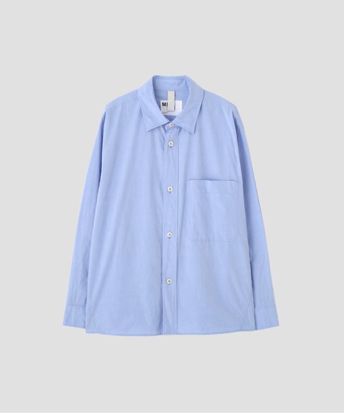 MHL.(エムエイチエル)の「BRUSHED COTTON CHAMBRAY(シャツ/ブラウス・メンズ・ブルー系その他3/カーキ・SMALL/MEDIUM/LARGE/X-LARGE)」の10枚目の写真