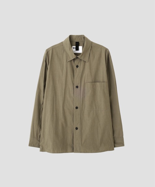 MHL.(エムエイチエル)の「BRUSHED COTTON CHAMBRAY(シャツ/ブラウス・メンズ・ブルー系その他3/カーキ・SMALL/MEDIUM/LARGE/X-LARGE)」の8枚目の写真
