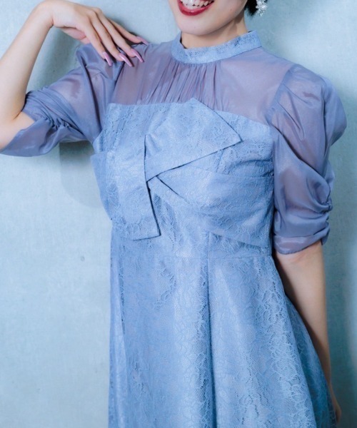 Cupid Heart（キューピッドハート）の「【Cupid Heart】結婚式用！フラワーレースノットデザインドレス（ドレス・レディース・イエロー/ブラウン/ブラック/ブルーグレー・MEDIUM）」の11枚目の写真