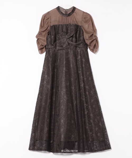 Cupid Heart（キューピッドハート）の「【Cupid Heart】結婚式用！フラワーレースノットデザインドレス（ドレス・レディース・イエロー/ブラウン/ブラック/ブルーグレー・MEDIUM）」の13枚目の写真