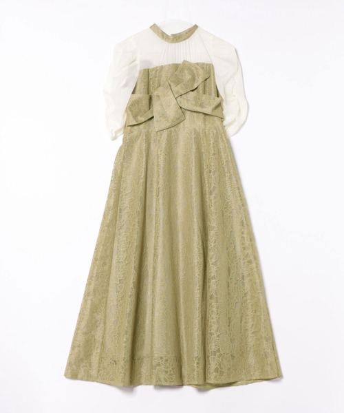 Cupid Heart（キューピッドハート）の「【Cupid Heart】結婚式用！フラワーレースノットデザインドレス（ドレス・レディース・イエロー/ブラウン/ブラック/ブルーグレー・MEDIUM）」の15枚目の写真