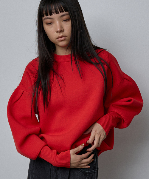 NOMINE（ノミネ）の「プレーティングニット プルオーバー（ラメ混・無地）（ニット/セーター・レディース・ブラック/その他1/ブラック系その他/ベージュ/その他・フリー）」の4枚目の写真