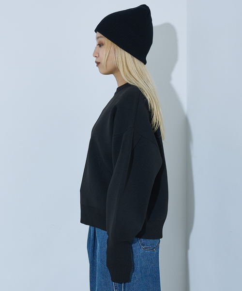 NOMINE（ノミネ）の「プレーティングニット プルオーバー（ラメ混・無地）（ニット/セーター・レディース・ブラック/その他1/ブラック系その他/ベージュ/その他・フリー）」の7枚目の写真