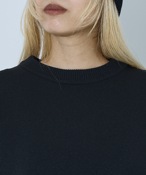 NOMINE（ノミネ）の「プレーティングニット プルオーバー（ラメ混・無地）（ニット/セーター・レディース・ブラック/その他1/ブラック系その他/ベージュ/その他・フリー）」の9枚目の写真