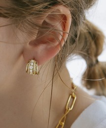 Ops.（オプス）の「ピアス 金属アレルギー対応 シルバー925 ゴールド フープピアス 【eluna-luce エルーナ・ルーチェ】（ピアス（両耳用））」