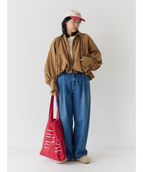 Ungrid(アングリッド)の「バルーンデザインブルゾン(ブルゾン・レディース・ベージュ/ブラック・FREE)」の12枚目の写真