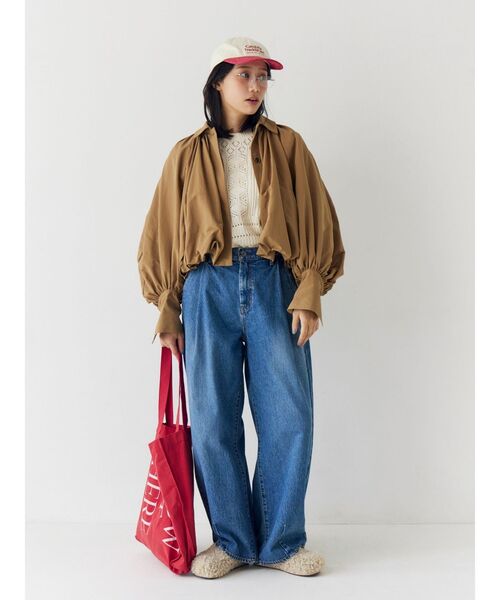 Ungrid(アングリッド)の「バルーンデザインブルゾン(ブルゾン・レディース・ベージュ/ブラック・FREE)」の13枚目の写真