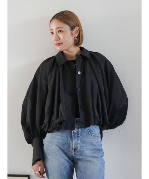 Ungrid(アングリッド)の「バルーンデザインブルゾン(ブルゾン・レディース・ベージュ/ブラック・FREE)」の15枚目の写真